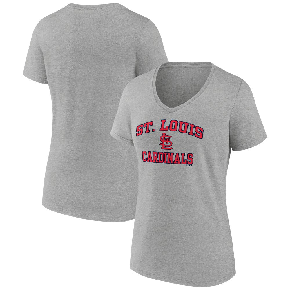 St. Louis Cardinals Women's Heart and Soul V-Neck T-Shirt - MLB