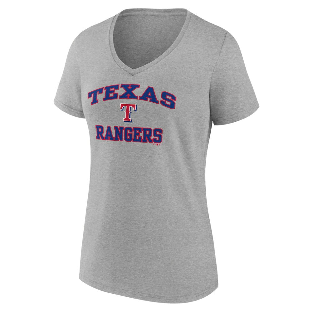 Texas Rangers Women's Heart and Soul V-Neck T-Shirt - MLB