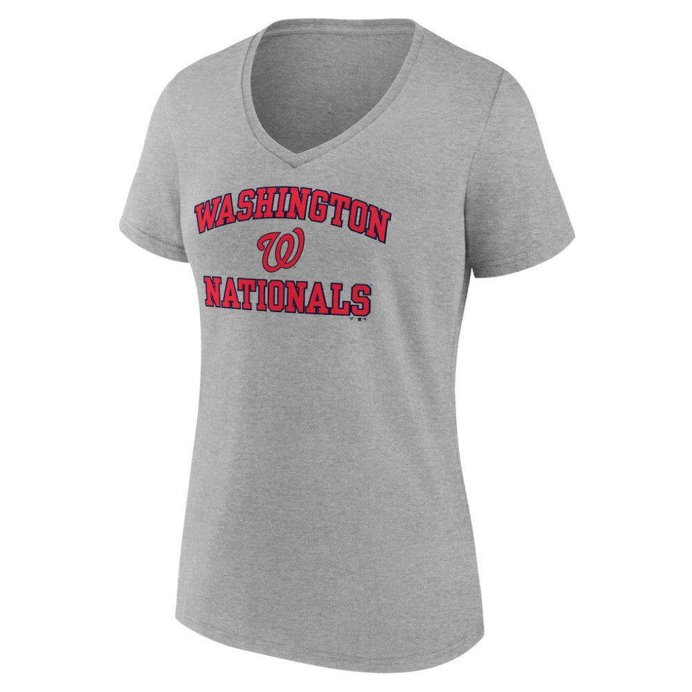 Washington Nationals Women's Heart and Soul V-Neck T-Shirt - MLB