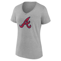 Atlanta Braves Women's Official Logo V-Neck T-Shirt - MLB