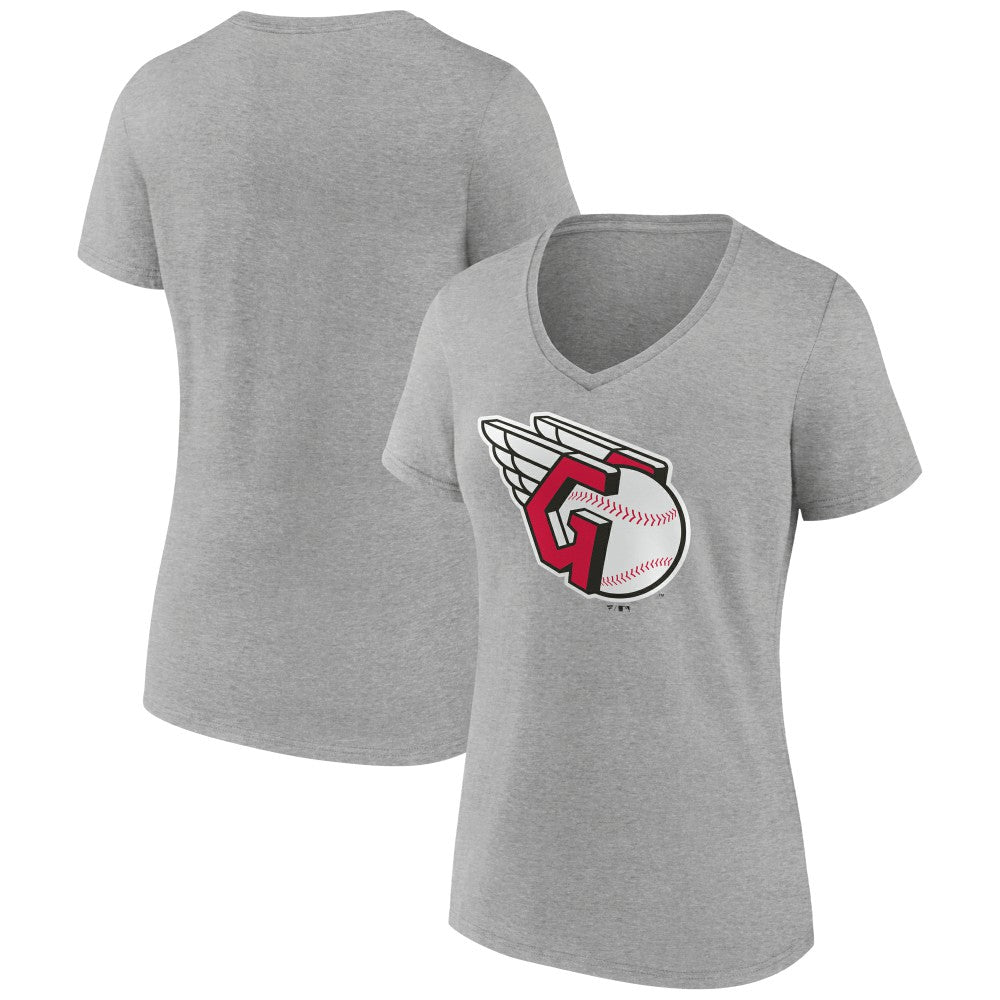 Cleveland Guardians Women's Official Logo V-Neck T-Shirt - MLB