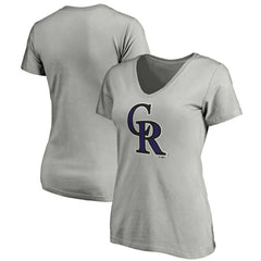 Colorado Rockies Women's Official Logo V-Neck T-Shirt - MLB