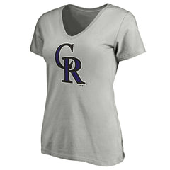 Colorado Rockies Women's Official Logo V-Neck T-Shirt - MLB