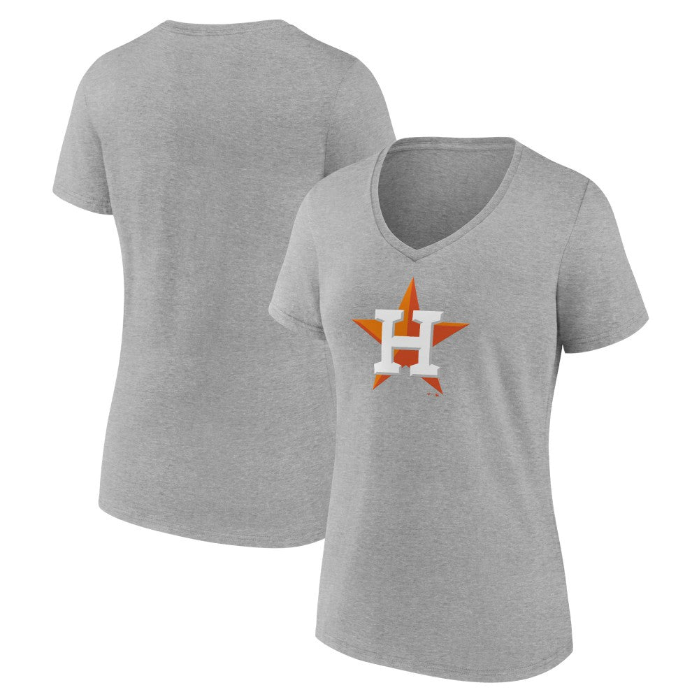 Houston Astros Women's Official Logo V-Neck T-Shirt - MLB