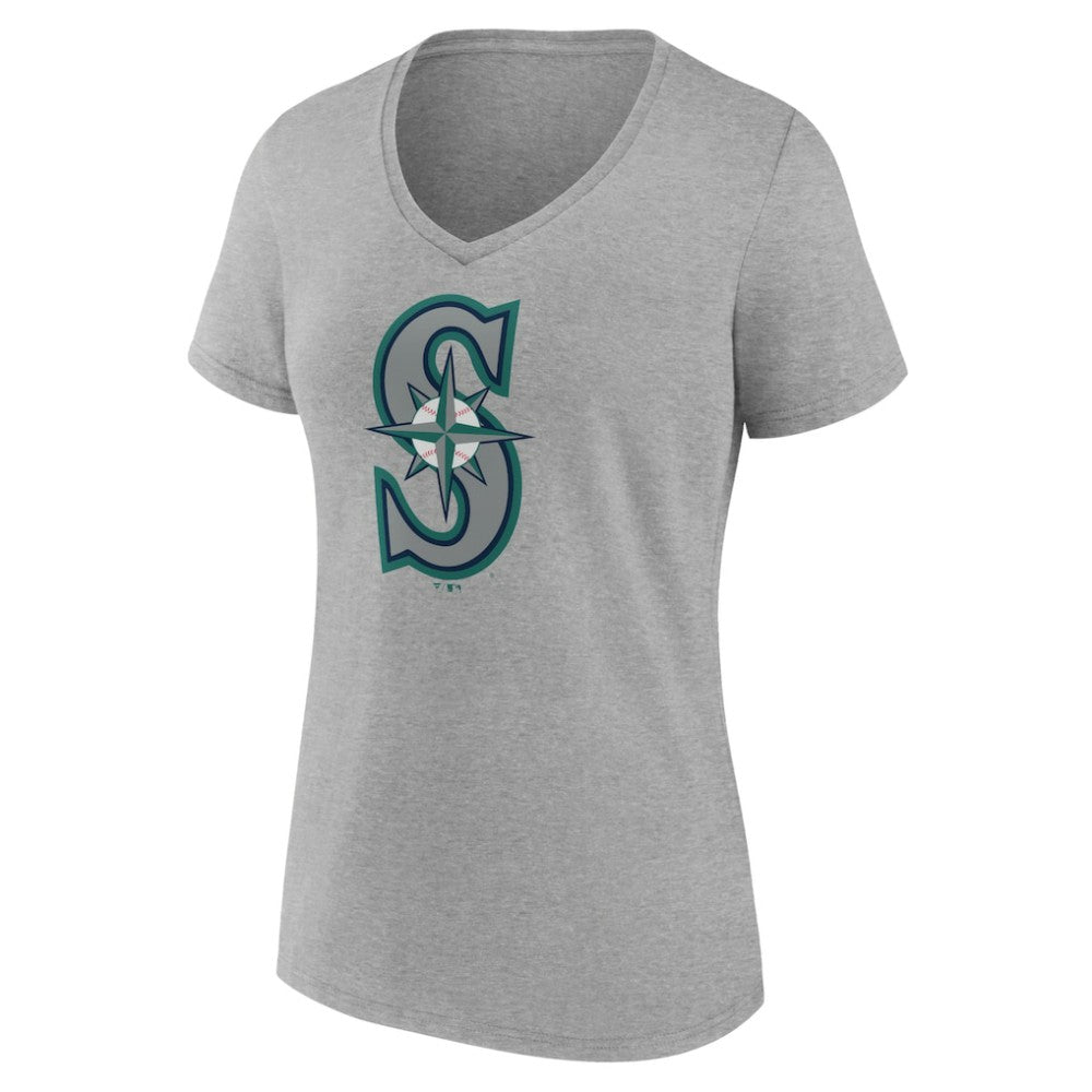 Seattle Mariners Women's Official Logo V-Neck T-Shirt - MLB