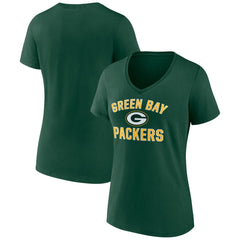Green Bay Packers Women's Victory Arch Team V-Neck T-Shirt Green | NFL