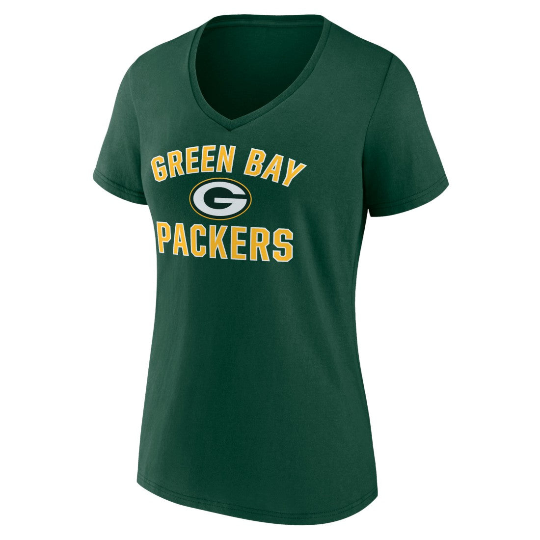 Green Bay Packers Women's Victory Arch Team V-Neck T-Shirt Green | NFL