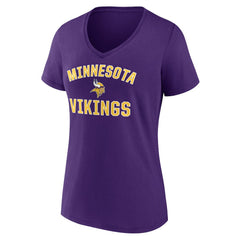 Minnesota Vikings Women's Victory Arch Team V-Neck T-Shirt Purple | NFL