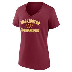 Washington Commanders Women's Victory Arch Team V-Neck T-Shirt Burgundy | NFL