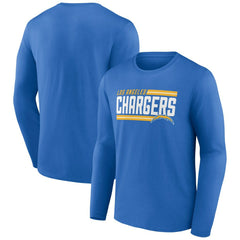 Los Angeles Chargers On Side Stripe Team Long Sleeve T-Shirt Powder Blue | NFL