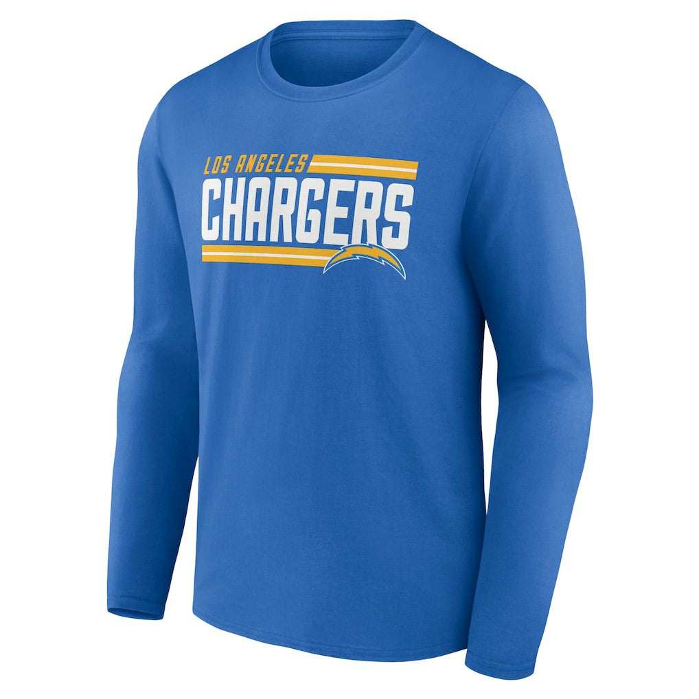 Los Angeles Chargers On Side Stripe Team Long Sleeve T-Shirt Powder Blue | NFL