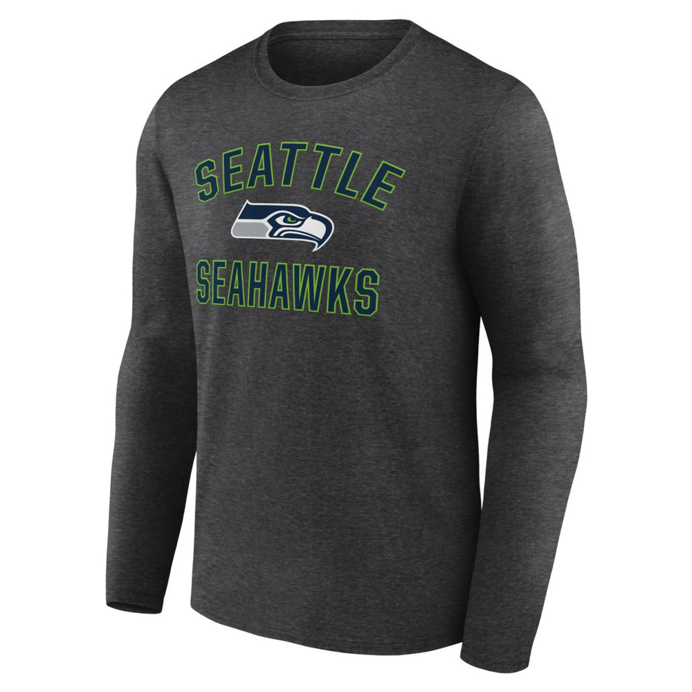 Seattle Seahawks Victory Arch Long Sleeve T-Shirt Charcoal | NFL