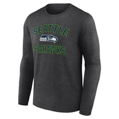 Seattle Seahawks Victory Arch Long Sleeve T-Shirt Charcoal | NFL
