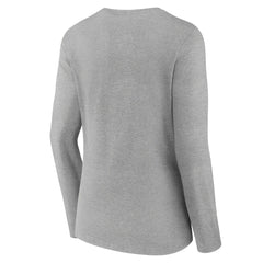 Los Angeles Chargers Women's On Side Stripe Long Sleeve V-Neck T-Shirt Gray | NFL
