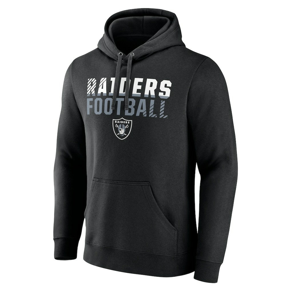 Las Vegas Raiders Team Fade Out Fitted Pullover Hoodie Black | NFL