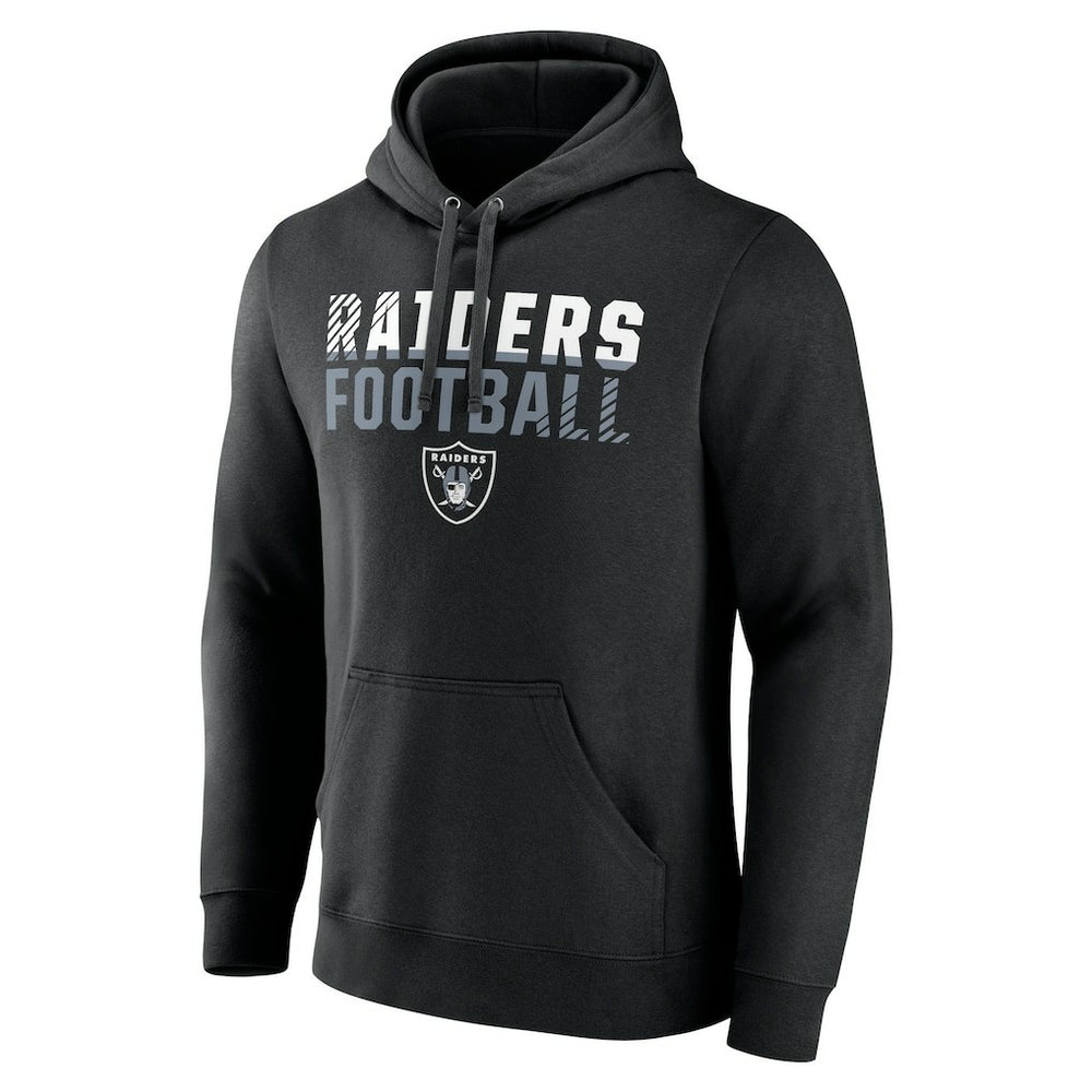 Las Vegas Raiders Team Fade Out Fitted Pullover Hoodie Black | NFL