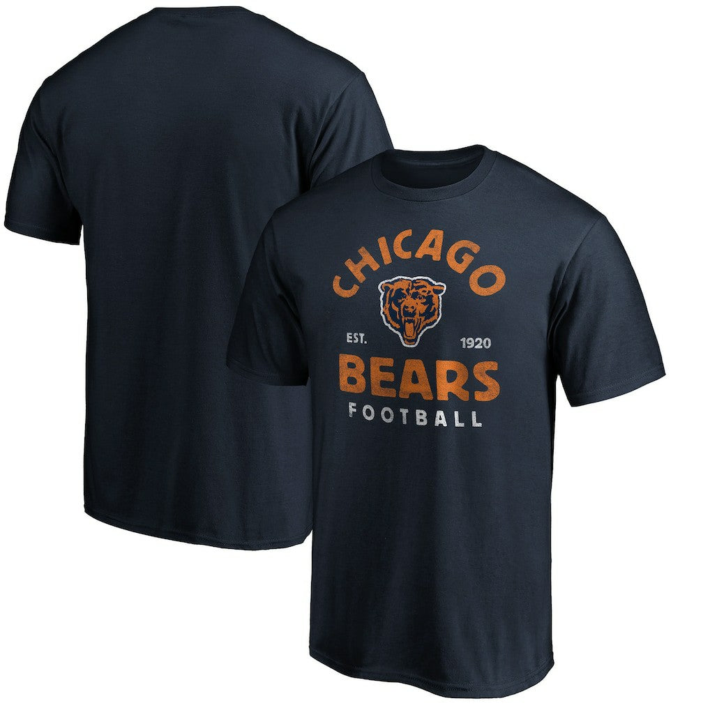 Chicago Bears Vintage Arch T-Shirt Navy | NFL