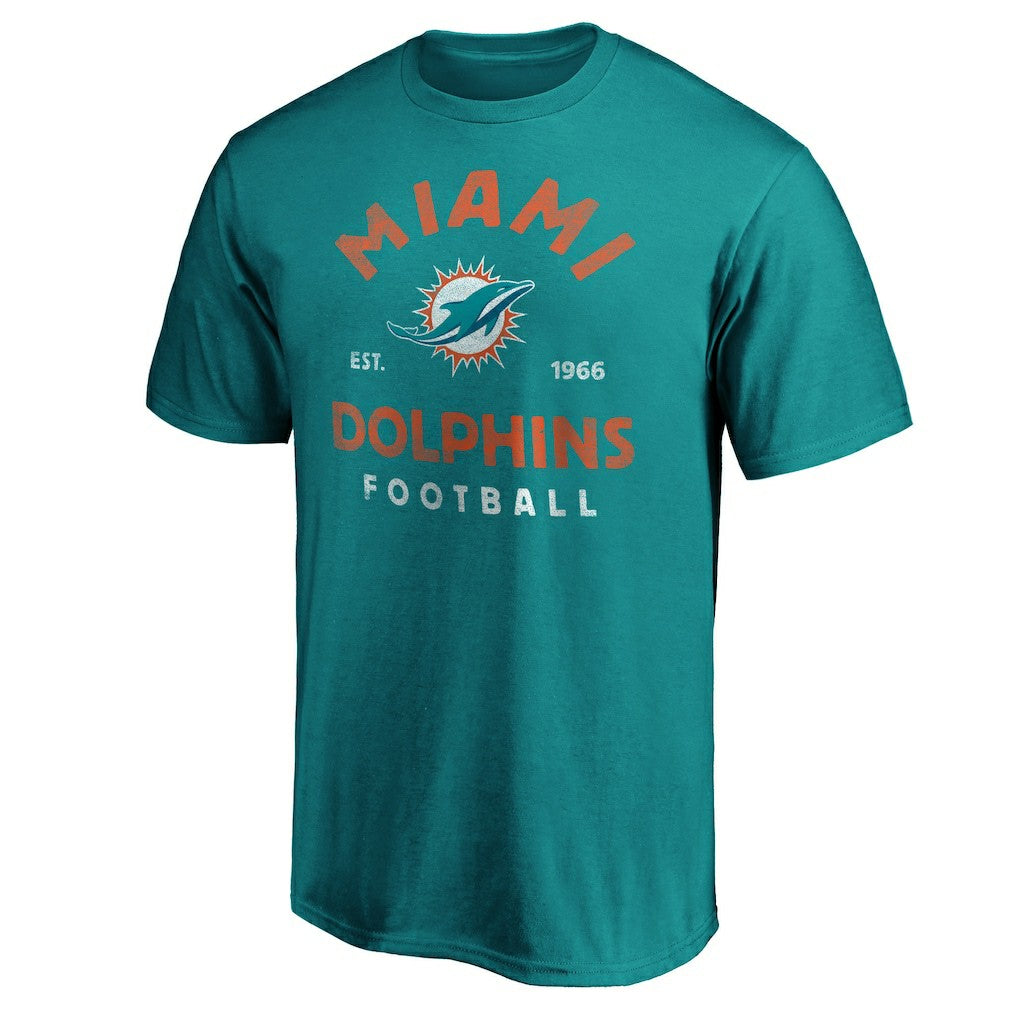 Miami Dolphins Vintage Arch T-Shirt Aqua | NFL