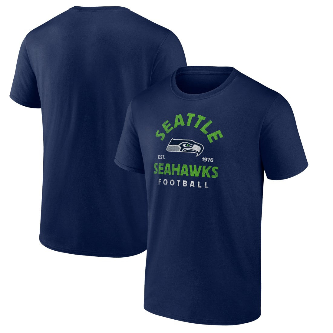 Seattle Seahawks Vintage Arch T-Shirt College Navy | NFL