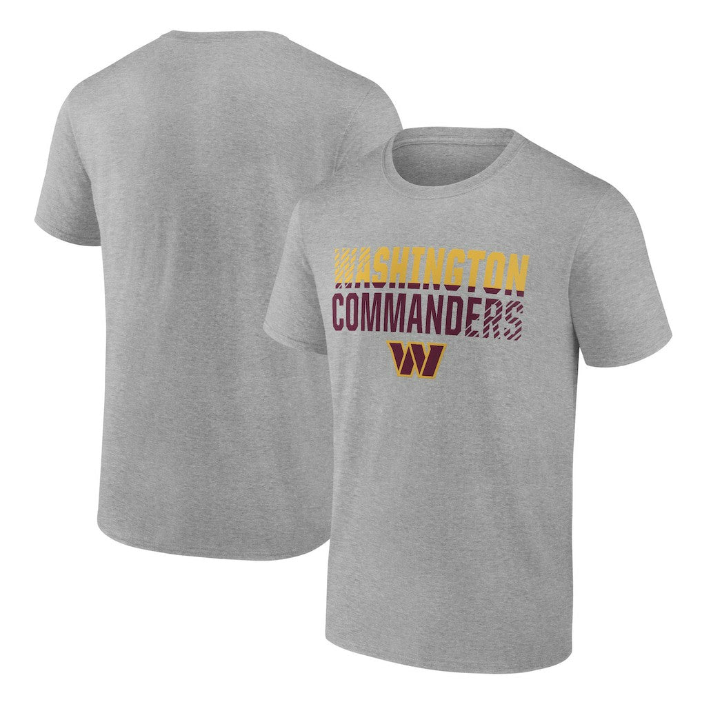 Washington Commanders Team Fade Out T-Shirt Heather Gray | NFL