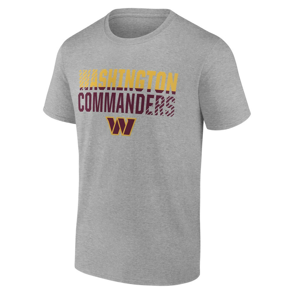 Washington Commanders Team Fade Out T-Shirt Heather Gray | NFL
