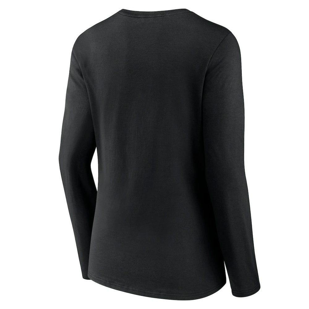 Cincinnati Bengals Women's Freehand Team Long Sleeve V-Neck T-Shirt Black | NFL