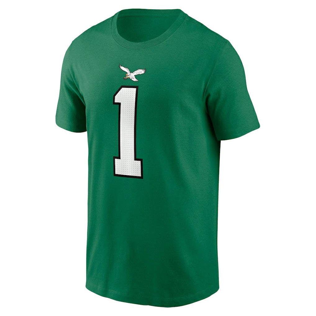 Jalen Hurts Philadelphia Eagles Alternate Player Name & Number T-Shirt Kelly Green | Nike for Sale