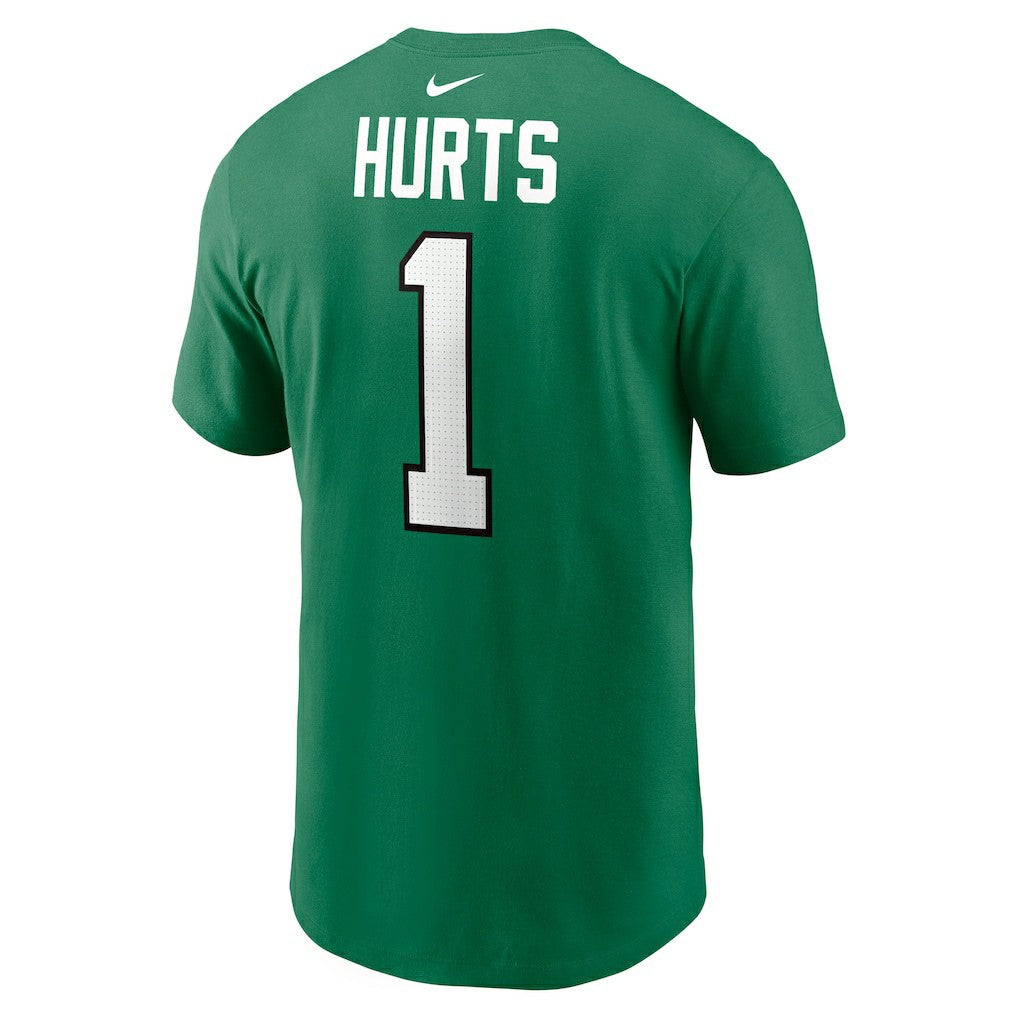 Jalen Hurts Philadelphia Eagles Alternate Player Name & Number T-Shirt Kelly Green | Nike for Sale