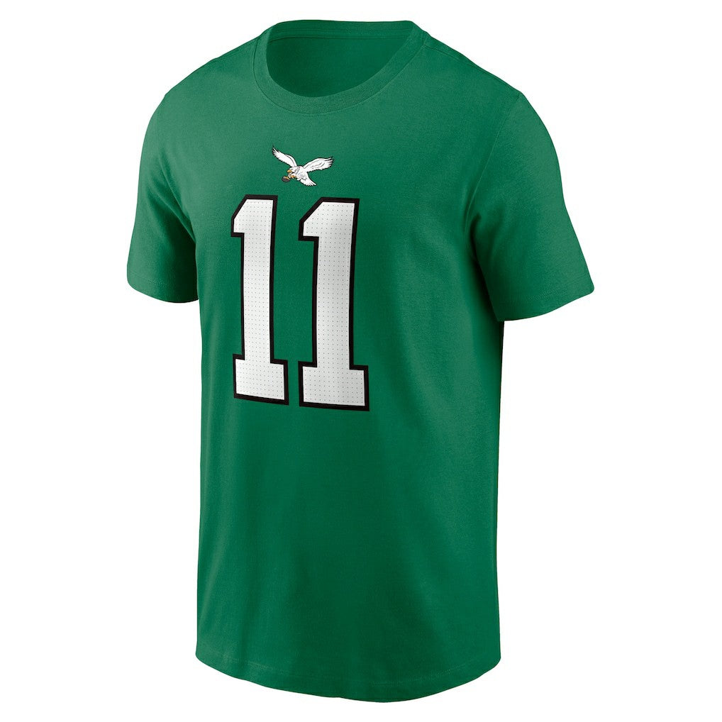 A.J. Brown Philadelphia Eagles Alternate Player Name & Number T-Shirt Kelly Green | Nike for Sale