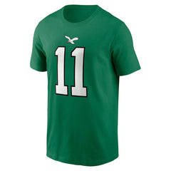 A.J. Brown Philadelphia Eagles Alternate Player Name & Number T-Shirt Kelly Green | Nike for Sale