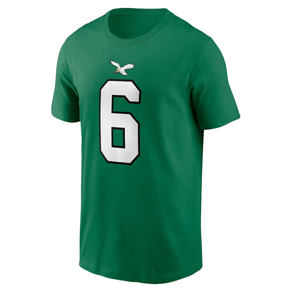 DeVonta Smith Philadelphia Eagles Alternate Player Name & Number T-Shirt Kelly Green | Nike for Sale