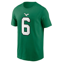 DeVonta Smith Philadelphia Eagles Alternate Player Name & Number T-Shirt Kelly Green | Nike for Sale