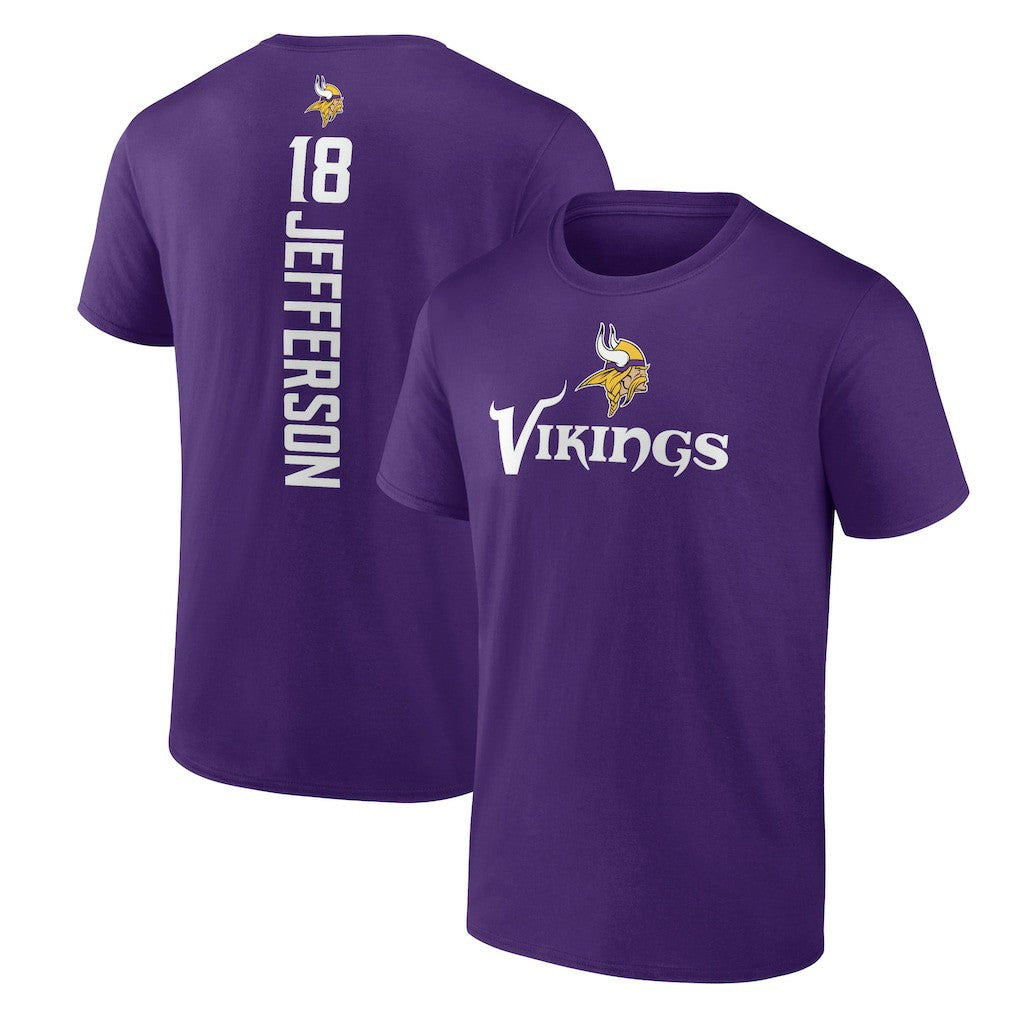 Justin Jefferson Minnesota Vikings Playmaker T-Shirt Purple | NFL