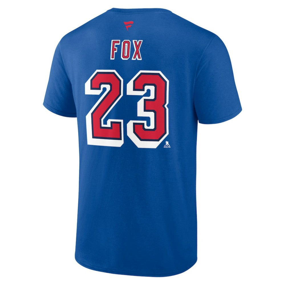 Adam Fox New York Rangers Fanatics Special Edition 2.0 Name & Number T-Shirt - Blue - NHL