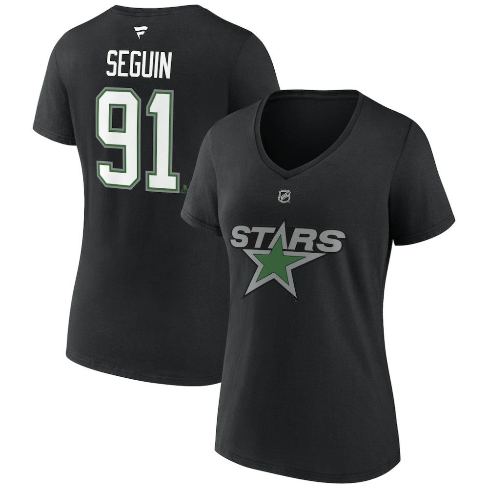 Tyler Seguin Dallas Stars Fanatics Women's Special Edition 2.0 Name & Number V-Neck T-Shirt - Black - NHL