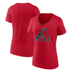 Arizona Diamondbacks Women's Official Logo V-Neck T-Shirt - MLB