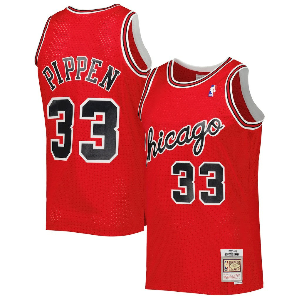 Scottie Pippen Chicago Bulls Hardwood Classics 2003-04 Swingman Jersey Red - NBA