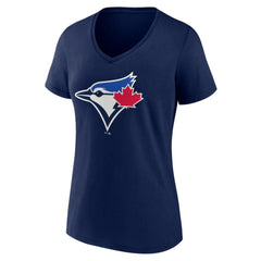 Toronto Blue Jays Women's Official Logo V-Neck T-Shirt - MLB
