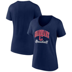 Cleveland Guardians Women's Victory Script Team V-Neck T-Shirt - MLB