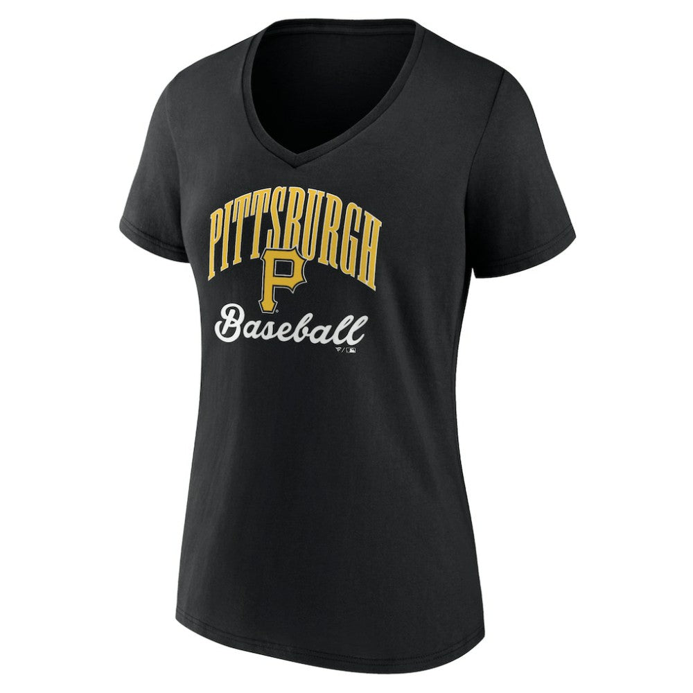 Pittsburgh Pirates Women's Victory Script Team V-Neck T-Shirt - MLB