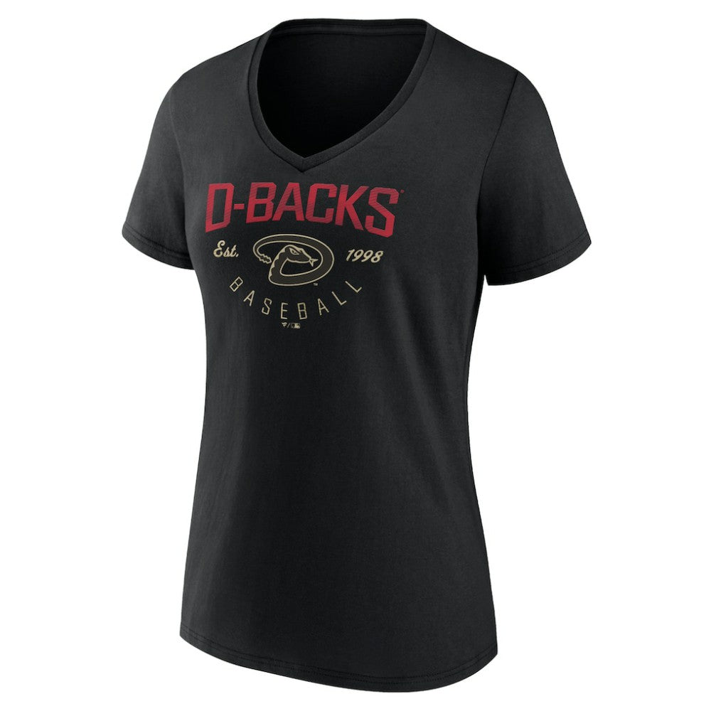 Arizona Diamondbacks Women's Live For It Team V-Neck T-Shirt - MLB