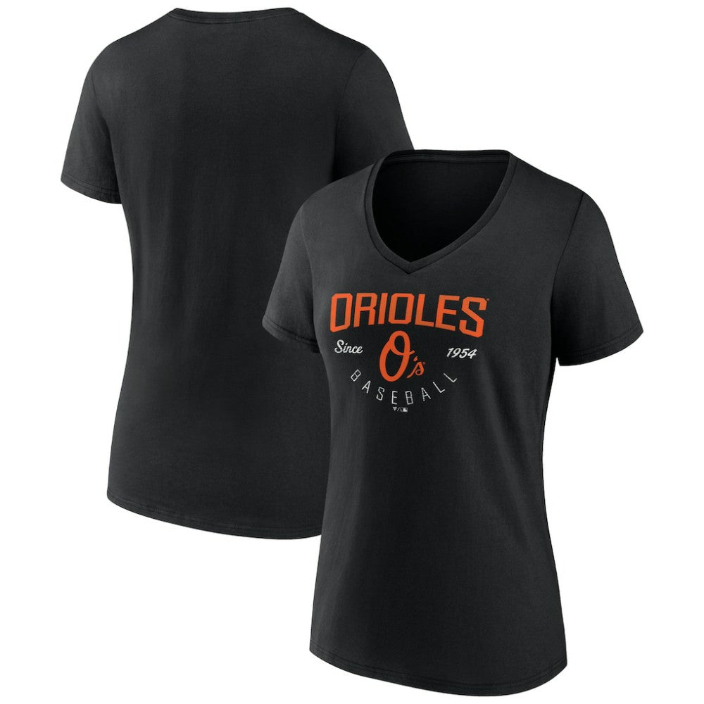Baltimore Orioles Women's Live For It Team V-Neck T-Shirt - MLB