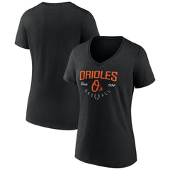Baltimore Orioles Women's Live For It Team V-Neck T-Shirt - MLB