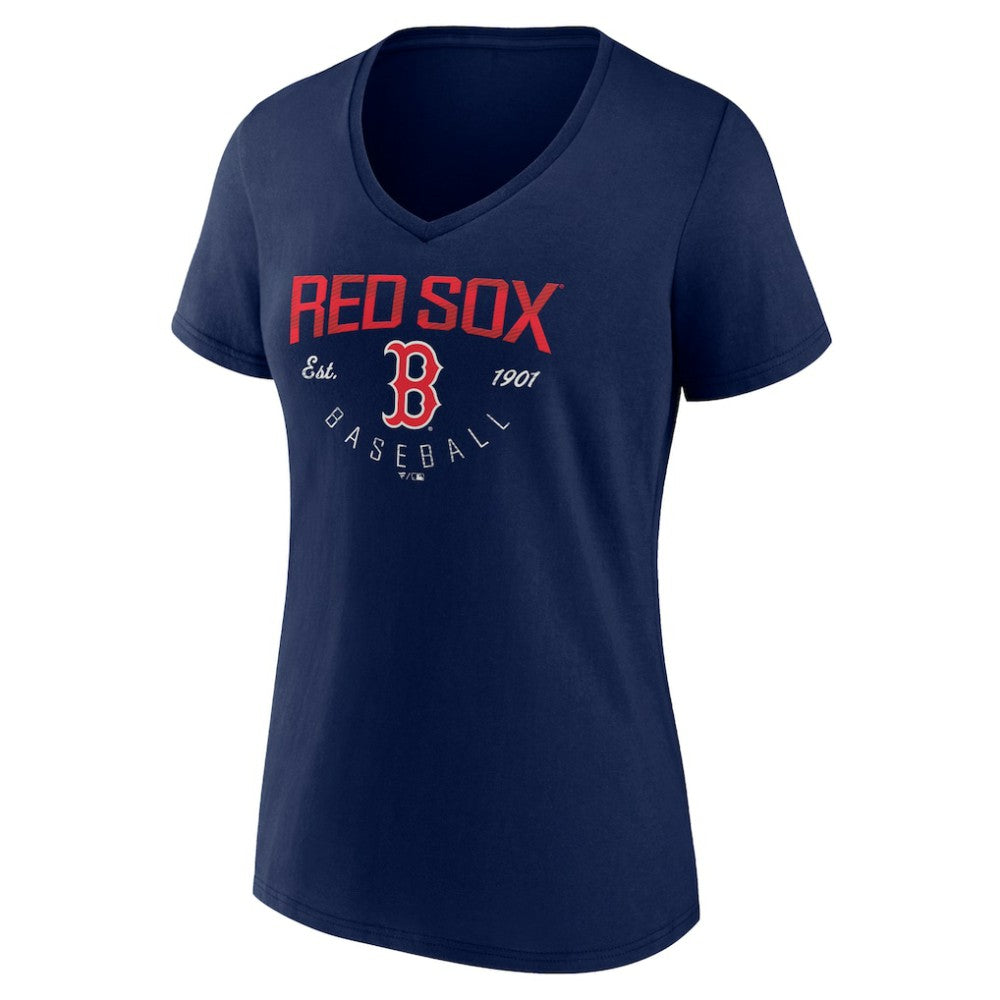 Boston Red Sox Women's Live For It Team V-Neck T-Shirt - MLB