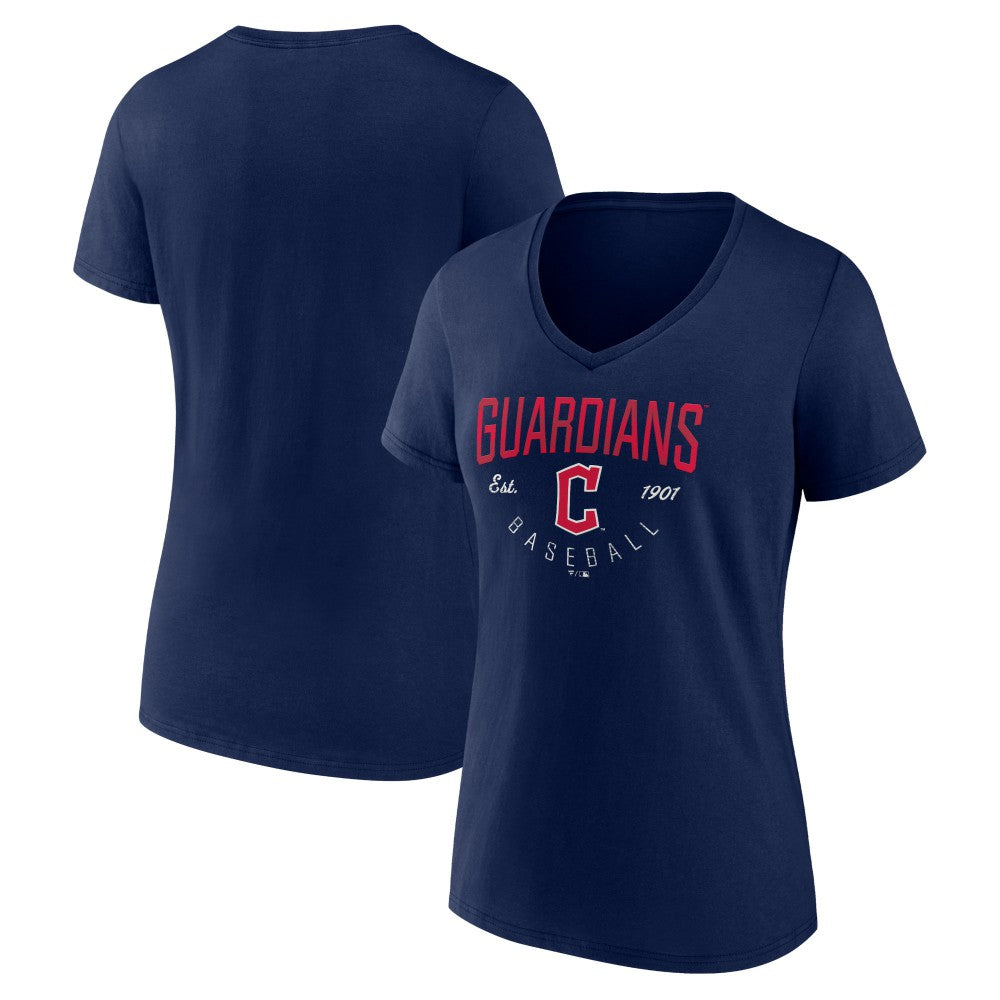 Cleveland Guardians Women's Live For It Team V-Neck T-Shirt - MLB