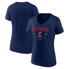 Cleveland Guardians Women's Live For It Team V-Neck T-Shirt - MLB