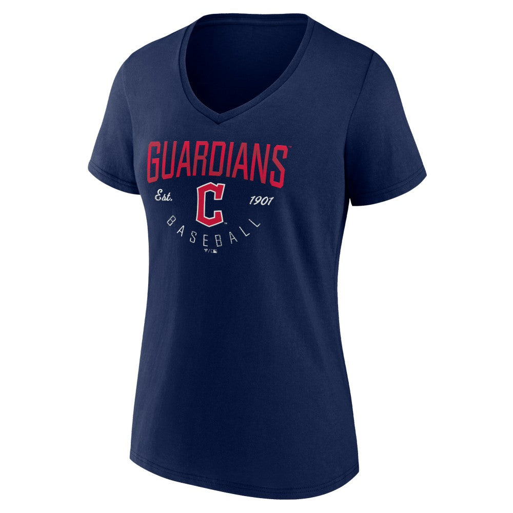 Cleveland Guardians Women's Live For It Team V-Neck T-Shirt - MLB