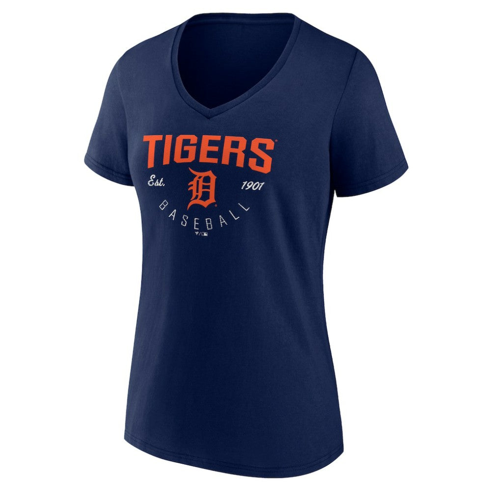 Detroit Tigers Women's Live For It Team V-Neck T-Shirt - MLB