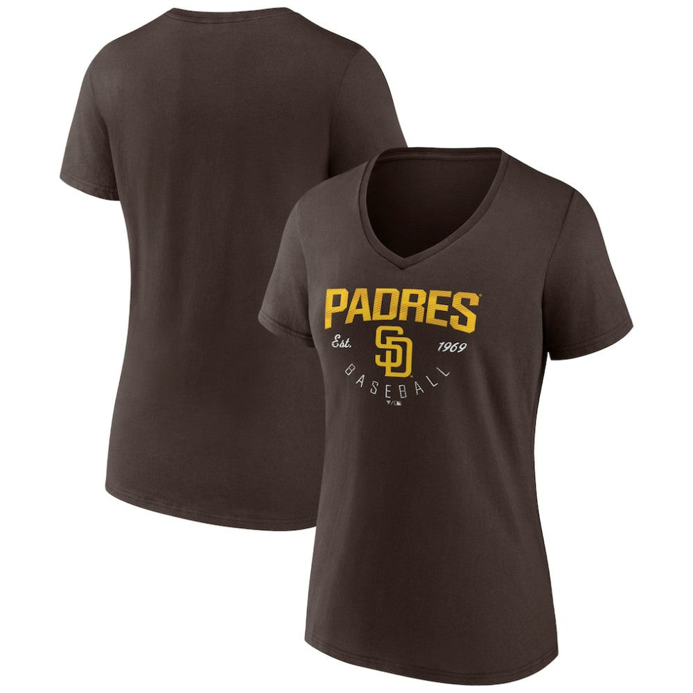 San Diego Padres Women's Live For It Team V-Neck T-Shirt - MLB