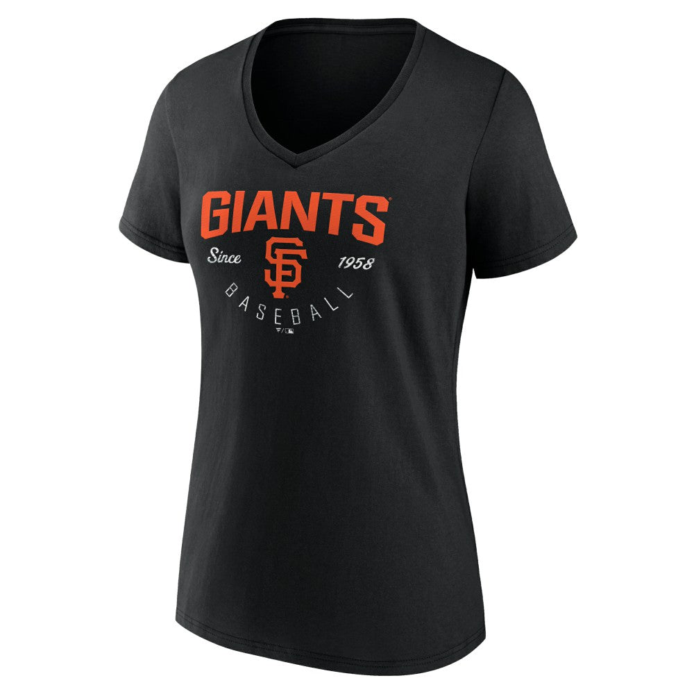 San Francisco Giants Women's Live For It Team V-Neck T-Shirt - MLB